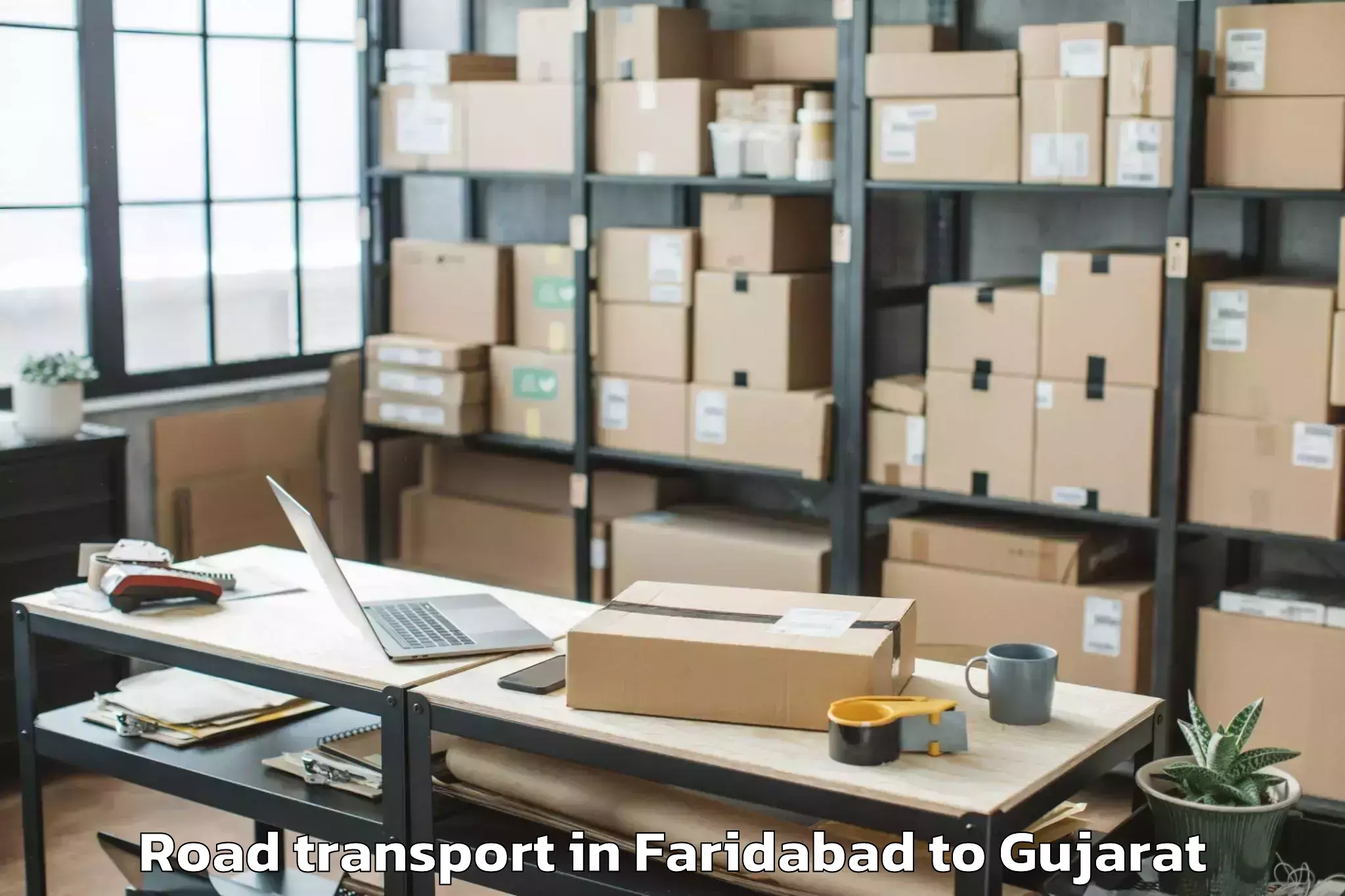 Top Faridabad to Changa Road Transport Available